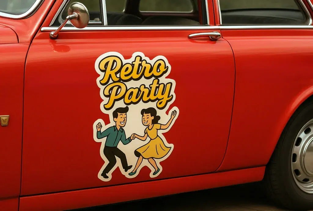 Contourgesneden-Magneetband-met-print-contourgefreesd-op-een-oldtimer-AMS-Antwerpen